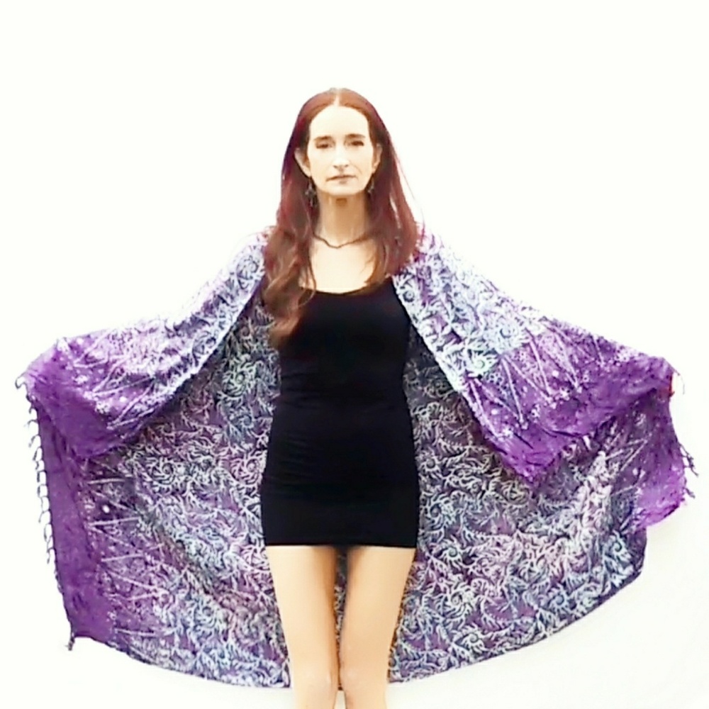 Vintage Batik Oversized Sarong/Beach Wrap/Shawl - Picture 8 of 8